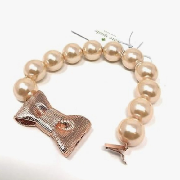 Kate Spade ♠️ All Wrapped Up In Pearls Large Bracelet - Picture 7 of 16